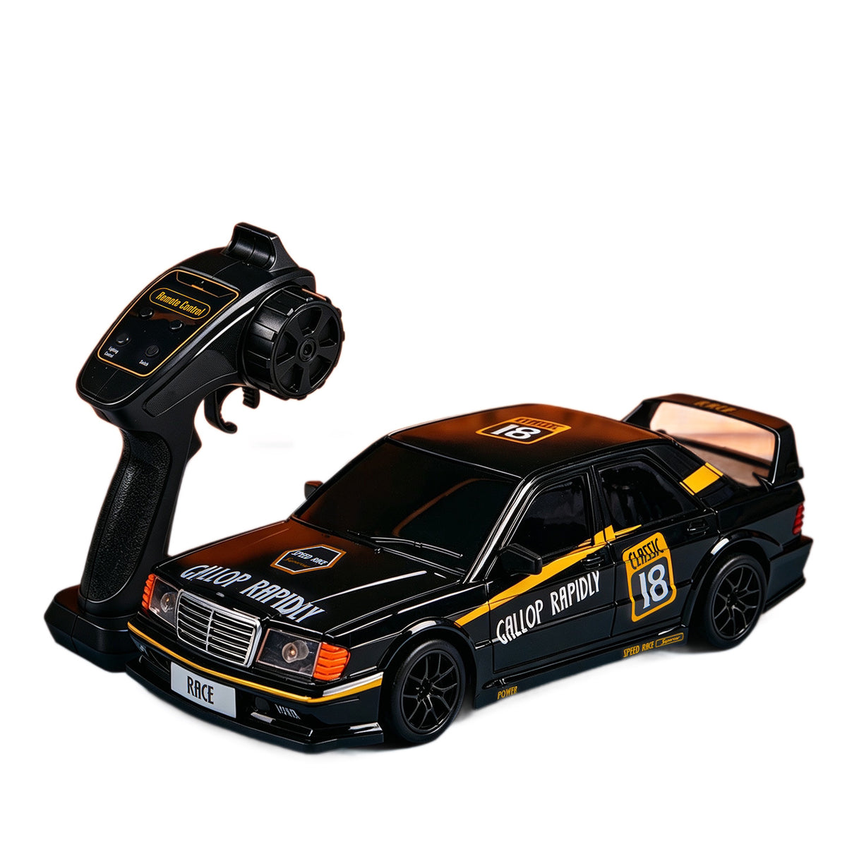 1:24 four-wheel drive remote control drift car RC high-speed racing model boy's electric racing toy in color box - image 5