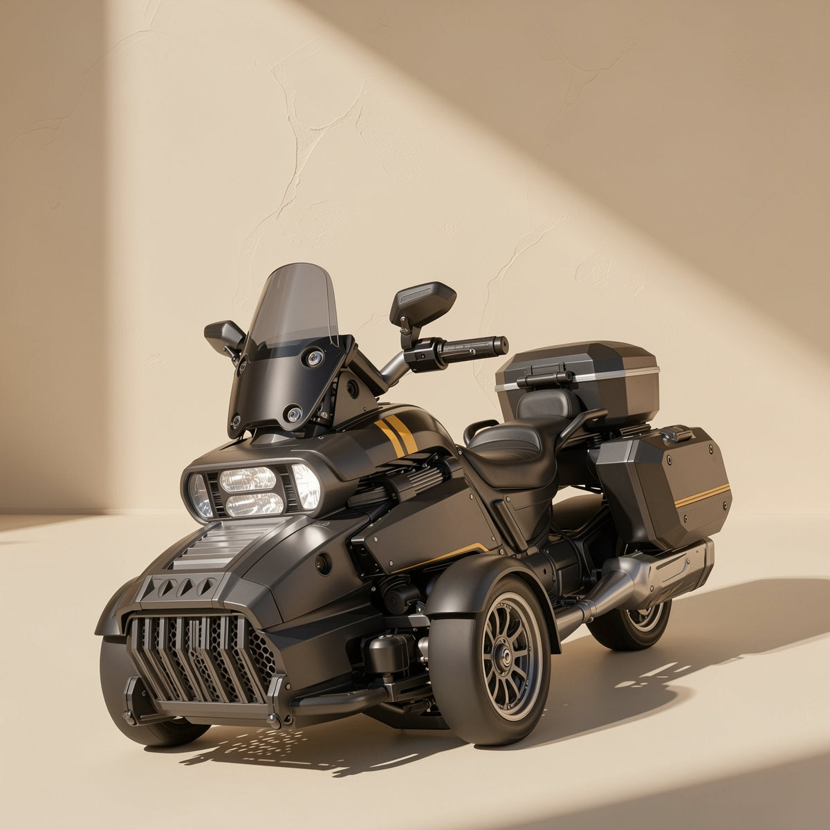 1:43 plastic three-wheeled remote control motorcycle with drift function - view 2