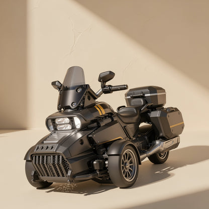 1:43 plastic three-wheeled remote control motorcycle with drift function - view 2