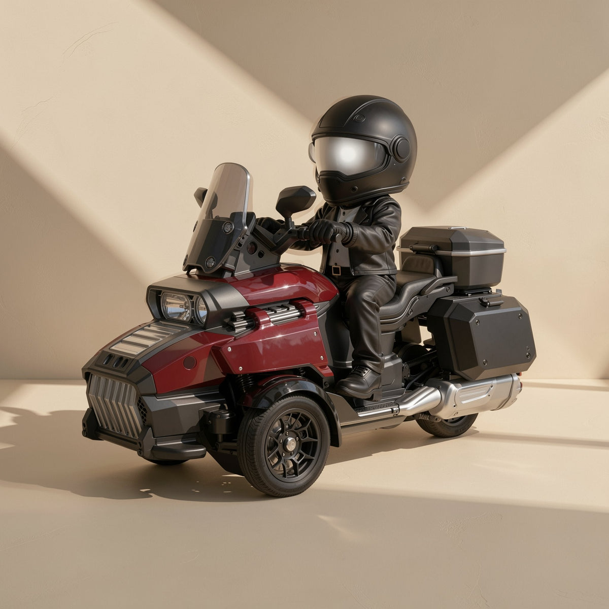 1:43 plastic three-wheeled remote control motorcycle with drift function - view 5