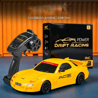 1:24 Remote Control Drift Racing Car Four-Wheel Drive Rechargeable Remote Control Car Children's Simulation Car Model Toy Boy's Gift - image 2