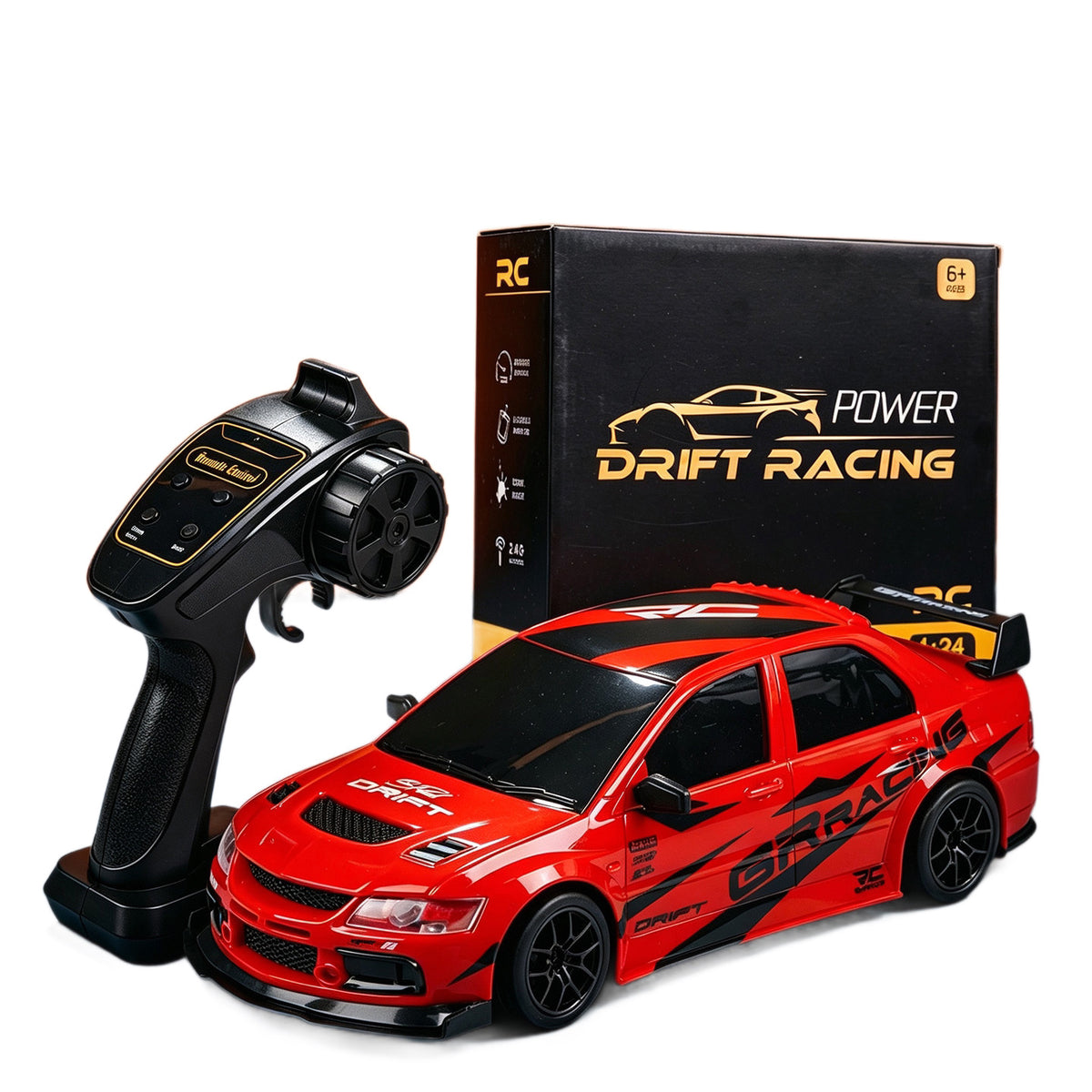 1:24 Remote Control Drift Racing Car Four-Wheel Drive Rechargeable Remote Control Car Children's Simulation Car Model Toy Boy's Gift - image 5
