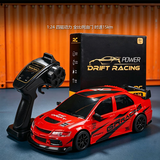 1:24 four-wheel drive RC remote control car, full proportional throttle drift racing car, 2.4G high-speed simulation model, cross-border toy - image 1
