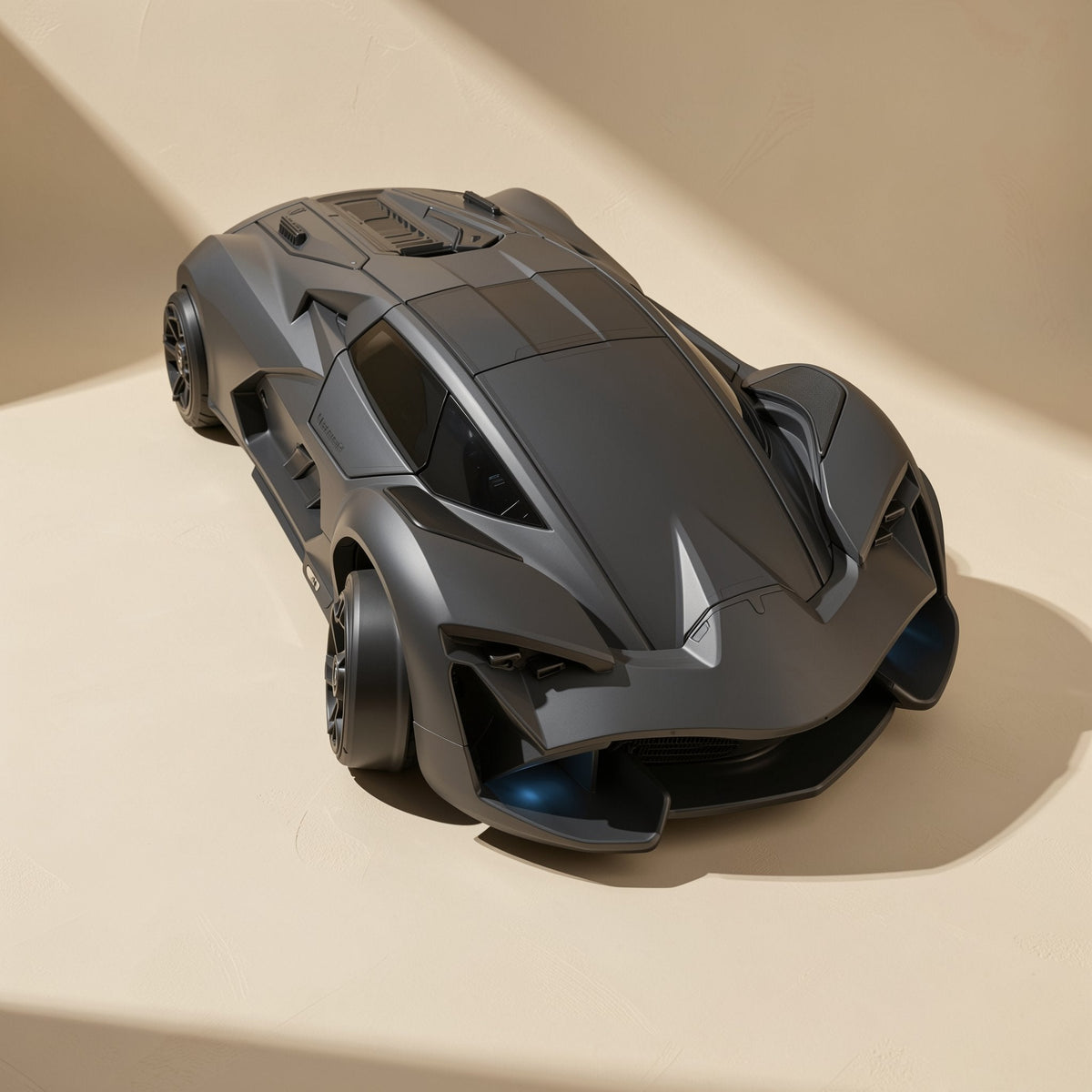 Black Warrior plastic four-wheel-drive RC drift car with lights