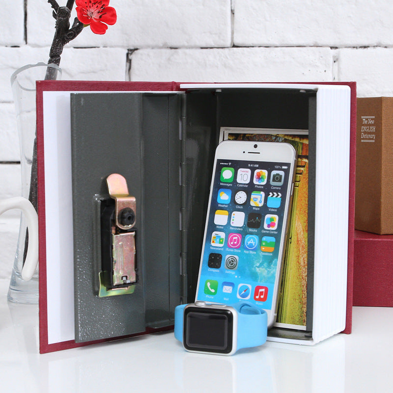 Source Book safety box English dictionary book safe medium car storage box one-piece delivery - image 1