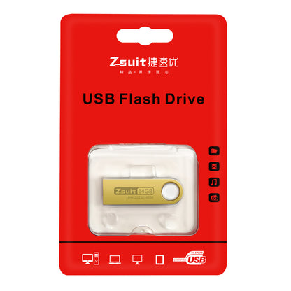 USB Flash Drive 64g with Engraving Wholesale 16g 3.0 Metal USB Drive Gift Car-Mounted 128g Waterproof 32Gb Mobile Phone Business Gift - image 2