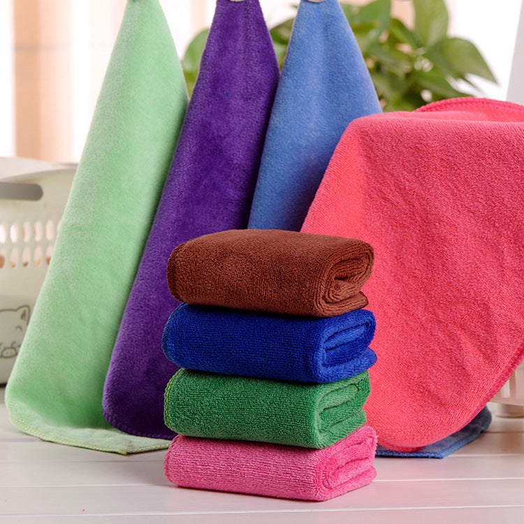 Functional Towel Wholesale Microfiber Car Wash Car Towel Absorbent Beauty Salon Towel Heat Transfer Laser Logo - image 2