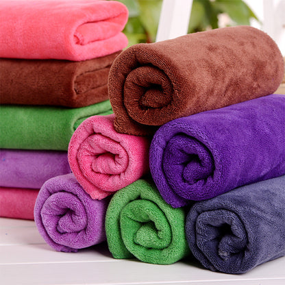 Functional Towel Wholesale Microfiber Car Wash Car Towel Absorbent Beauty Salon Towel Heat Transfer Laser Logo - image 3
