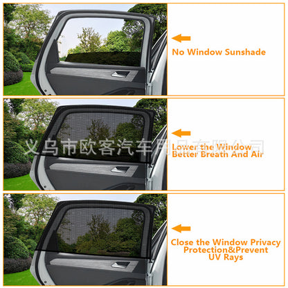 Car Window Mosquito Net, Sun Protection Shade, Car Mesh Sunshade Curtain, Side Window Summer Sunshade - image 3