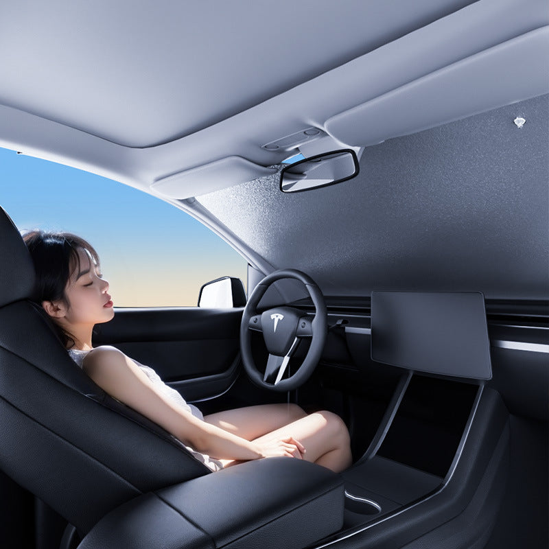Car sun visor laser sun protection heat insulation summer shade car front windshield window sun gear - image 2
