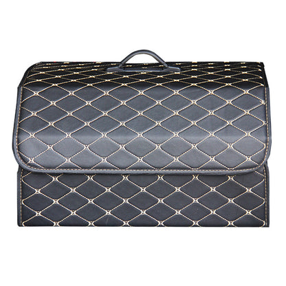 Trunk Storage Box Leather Folding Storage Box Wholesale Multifunctional Car Storage Box Organizer Box Car Supplies - image 5