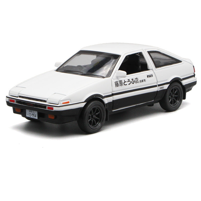 Authentic Authorized Initial D Ae86 Pull Back Alloy Car Model Ornaments Kidsren's Toy Car (Boxed) - image 4