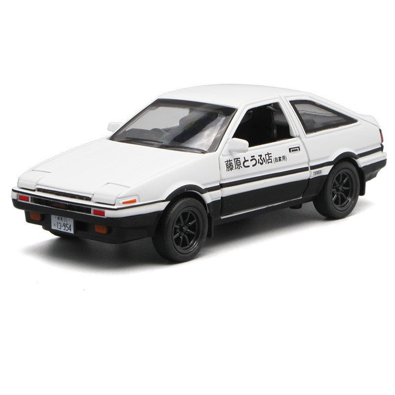 Authentic Authorized Initial D Ae86 Pull Back Alloy Car Model Ornaments Kidsren's Toy Car (Boxed) - image 5