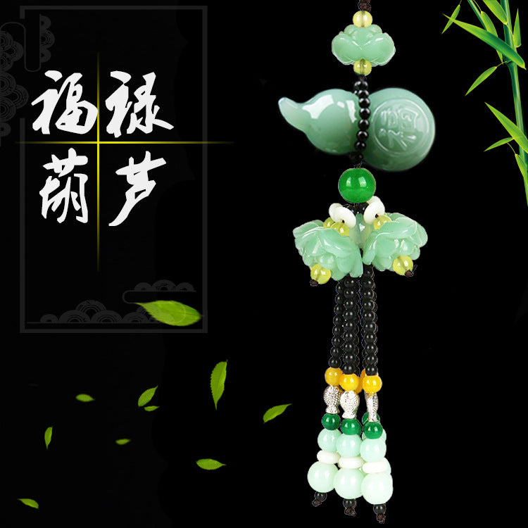 Manufacturer Wholesale Car Hanging Ornaments Gourd-Shaped Interior Decorations for Safe Journey Car Accessories Creative Gifts Car Hangings - image 2