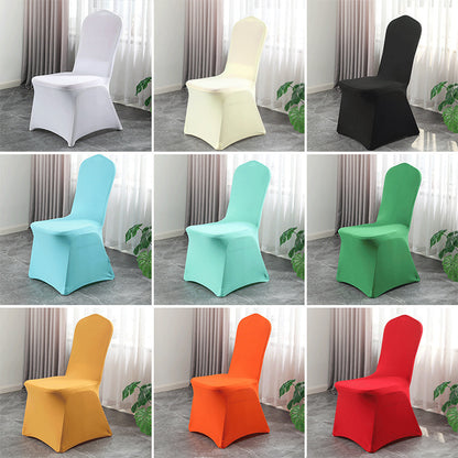 Wholesale wedding banquet hotel chair cover conjoined elastic seat cover white all-inclusive thick chair cover cross-border - image 4
