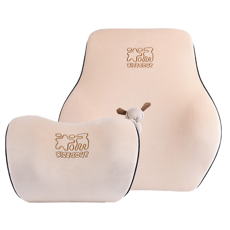 Car House Car Headrest Neck Pillow Seat Waist Pillow Memory Foam Car Waist Pillow Car Interior Supplies - image 5