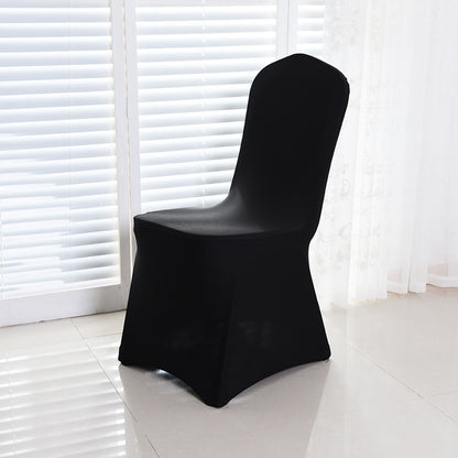 Thickened Elastic Chair Cover, Seat Cover, One-Piece Chair Cover, Banquet Restaurant Wedding Dining Table and Chair Cover, Cross-Border White - image 4