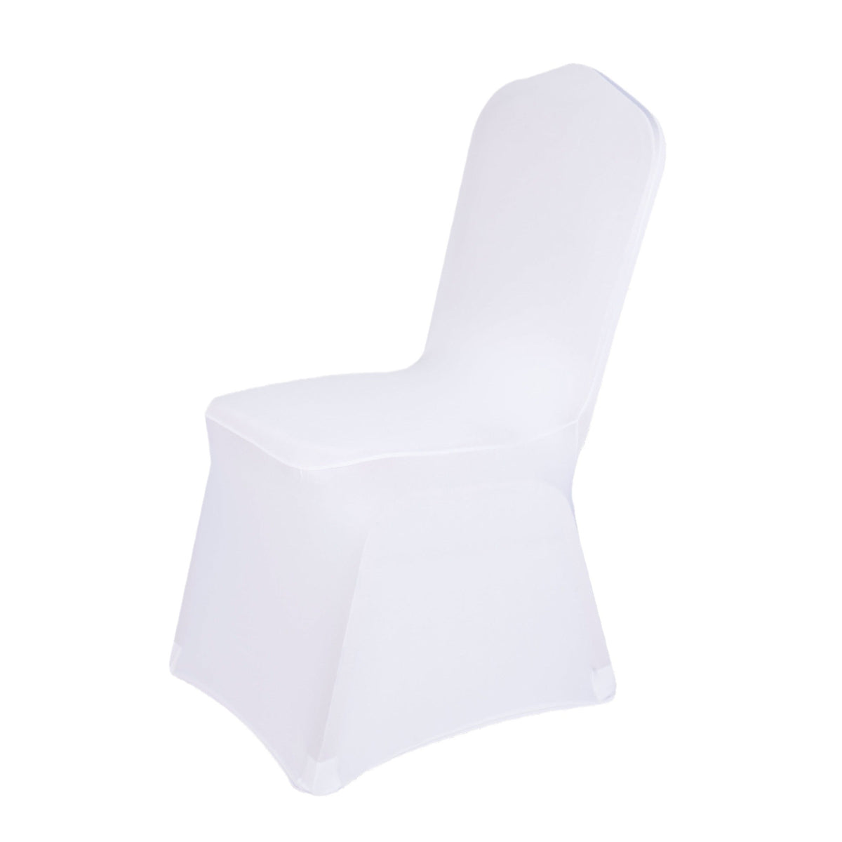 Thickened Elastic Chair Cover, Seat Cover, One-Piece Chair Cover, Banquet Restaurant Wedding Dining Table and Chair Cover, Cross-Border White - image 5