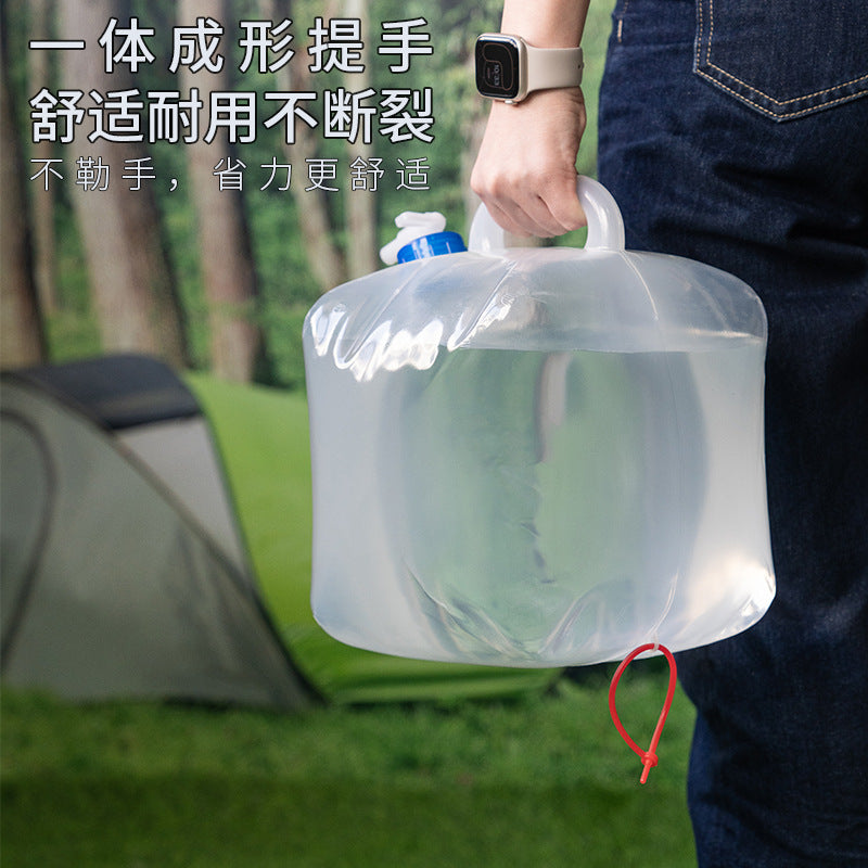 5-20L Foldable Water Bucket with Spout, Outdoor Emergency Portable Camping Car Water Jug Water Bag, Outdoor Foldable - image 2