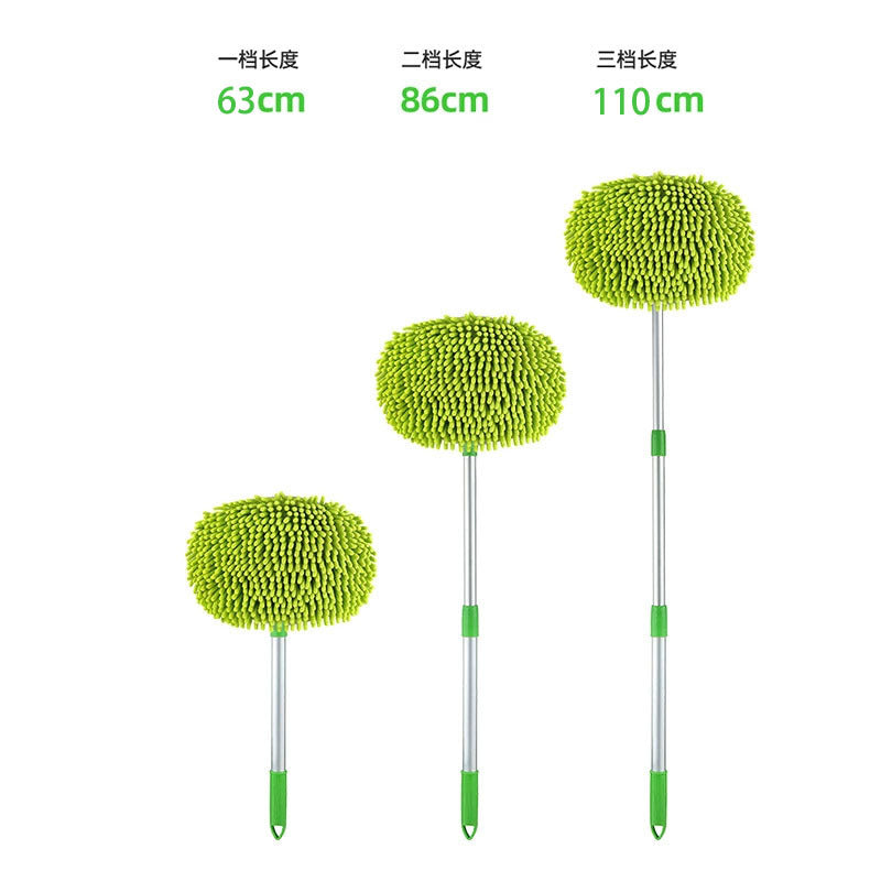 Car Wash Mop, Extendable Three-Section Chenille Special Brush, Soft Bristle Cleaning Tool, Car Cleaning Magic Tool - image 4
