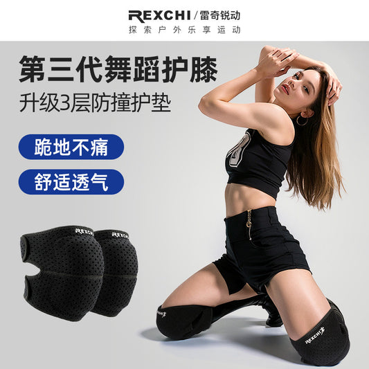 Outdoor Sports Running Knee Protector Motorcycle Riding Protector Mountaineering Thickened Roller Skating Dance Fitness Anti-collision Knee Protector - image 1