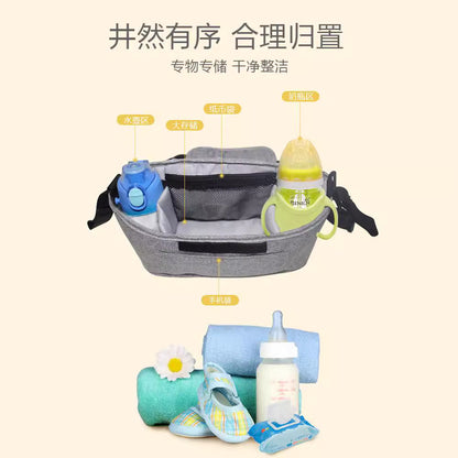 Baby Car Hanging Bag Storage Bag Hanging Bag Multi-purpose Large Capacity Walking Baby Cart Storage Bag Baby Car Hanging Bag - image 3