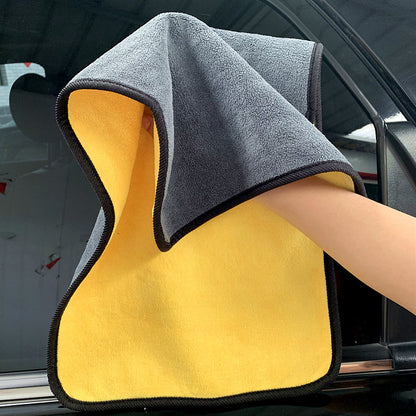 High-Density Car Wash Towel Coral Velvet Double-Sided Thickeneded Car Towel Absorbent Glass Cleaning Towel Can Be Added with Advertising Logo - image 1