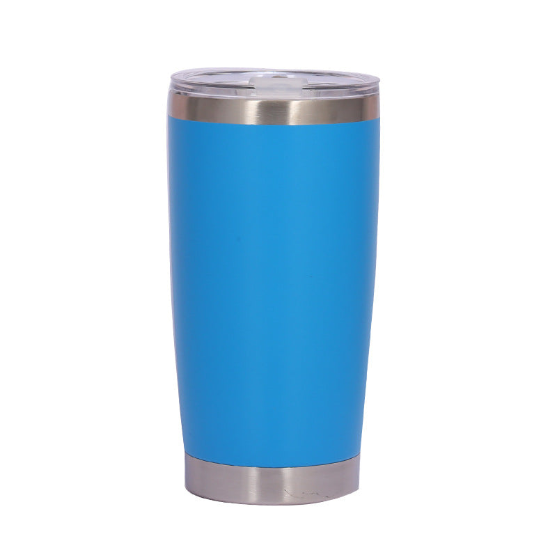 Cross-Border Simple 20oz Car Cup 304 Stainless Steel Double-Layer Vacuum Insulated Cup Spray-Coated Beer Ice Cup Wholesale - image 5