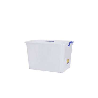 Translucent Wardrobe Plastic Storage Box Wholesale Thickened Car-Mounted Household Organizing Large Storage Box for Clothes and Toys - image 5