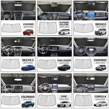 2023 New Model Car-Specific Sunshade Frame Type High-End Car Window Thickened Sunshade Curtain Six-Layer Front Windshield - image 2