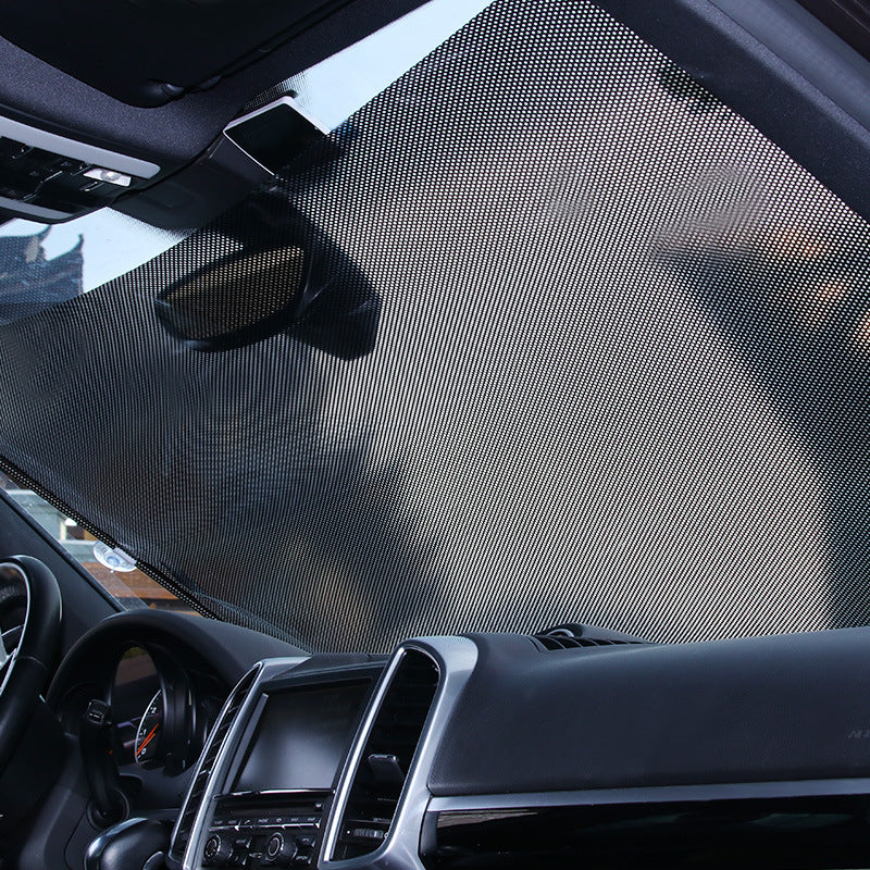 Car Automatic Roller Blind Sunshade Car Window Insulation Curtain Car Curtain Car Automatic Retractable Sunshade - image 4