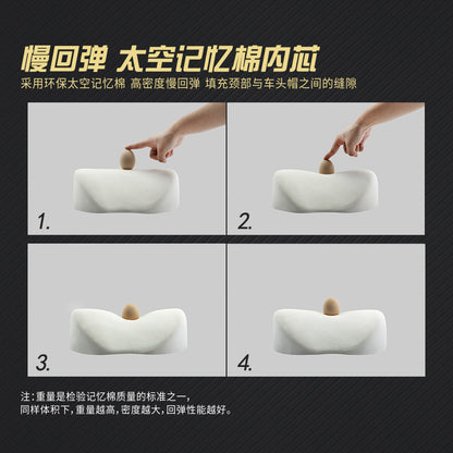 Wholesale Suitable for Tesla Car Headrest Tesla Model3Modelxs Leather Neck Pillow Memory Foam Pillow - image 4