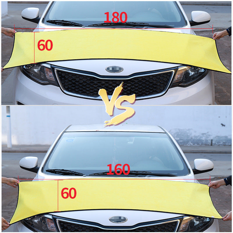 Special car wash towel large coral fleece double color lint 60*160 thick strong water absorption - image 4