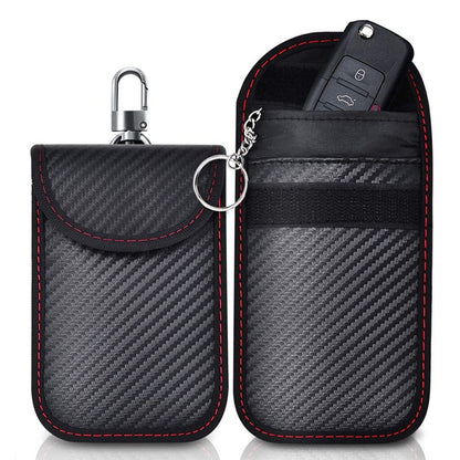 Promotion of the 2026 New Model Carbon Fiber Car Key Protection Case for Foreign Trade, Anti-Theft, Anti-Rfid Signal Scanning - image 1