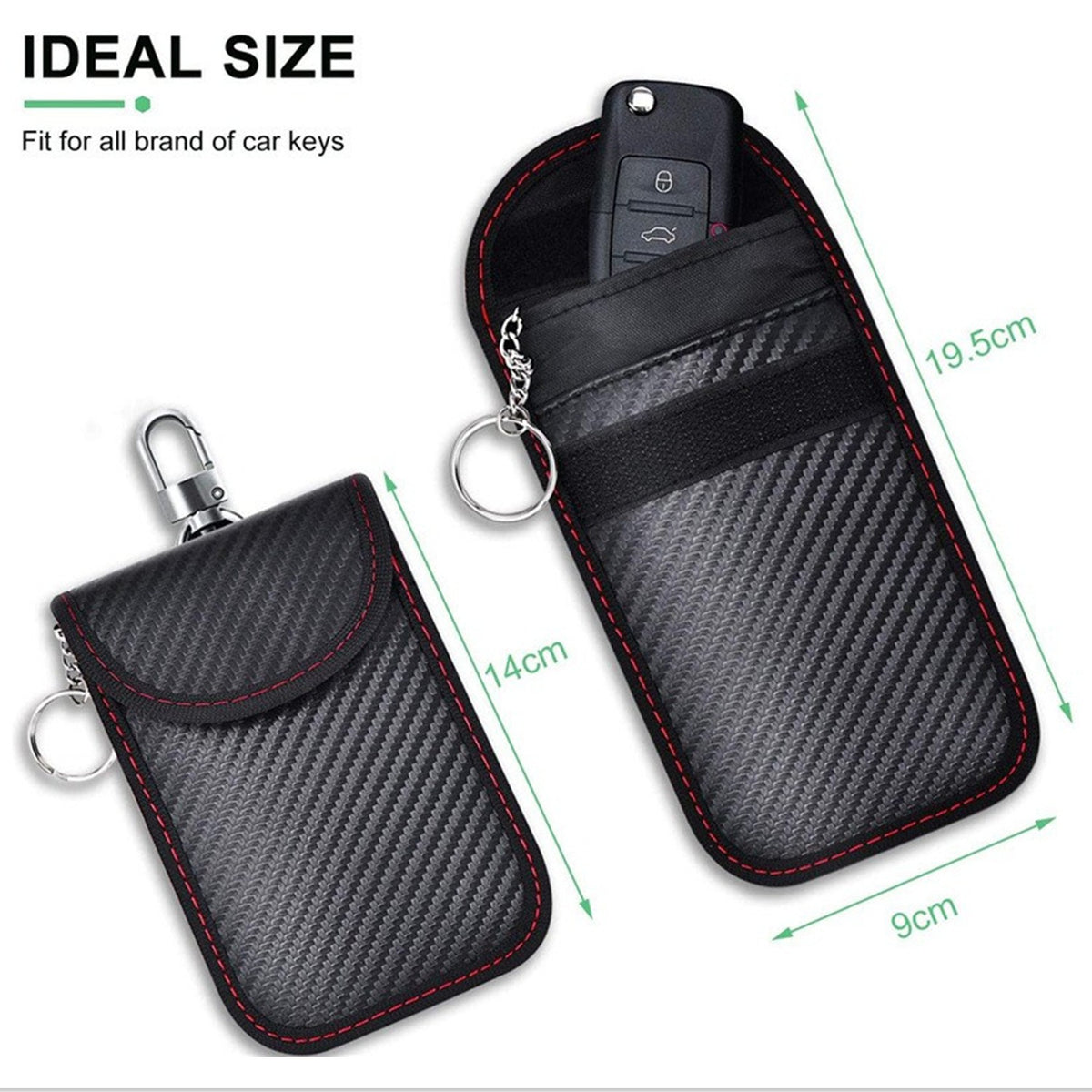 Promotion of the 2026 New Model Carbon Fiber Car Key Protection Case for Foreign Trade, Anti-Theft, Anti-Rfid Signal Scanning - image 5