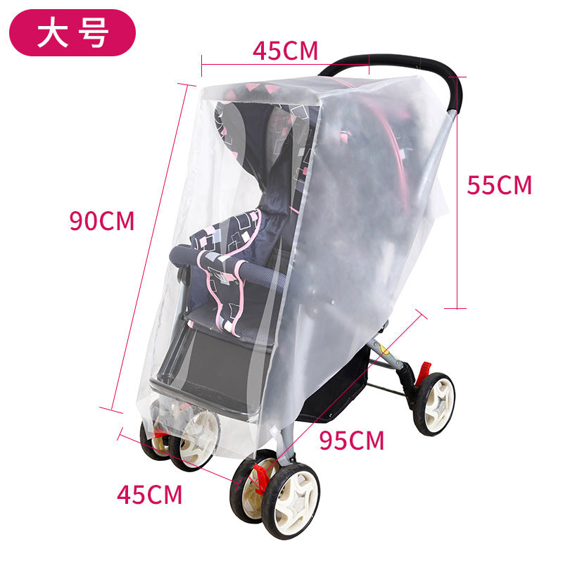 Outdoor Travel Baby Car Rain Cover Trolley Rain Cover Baby Car Rain Cover Windshield Cover Factory Direct Supply - image 3