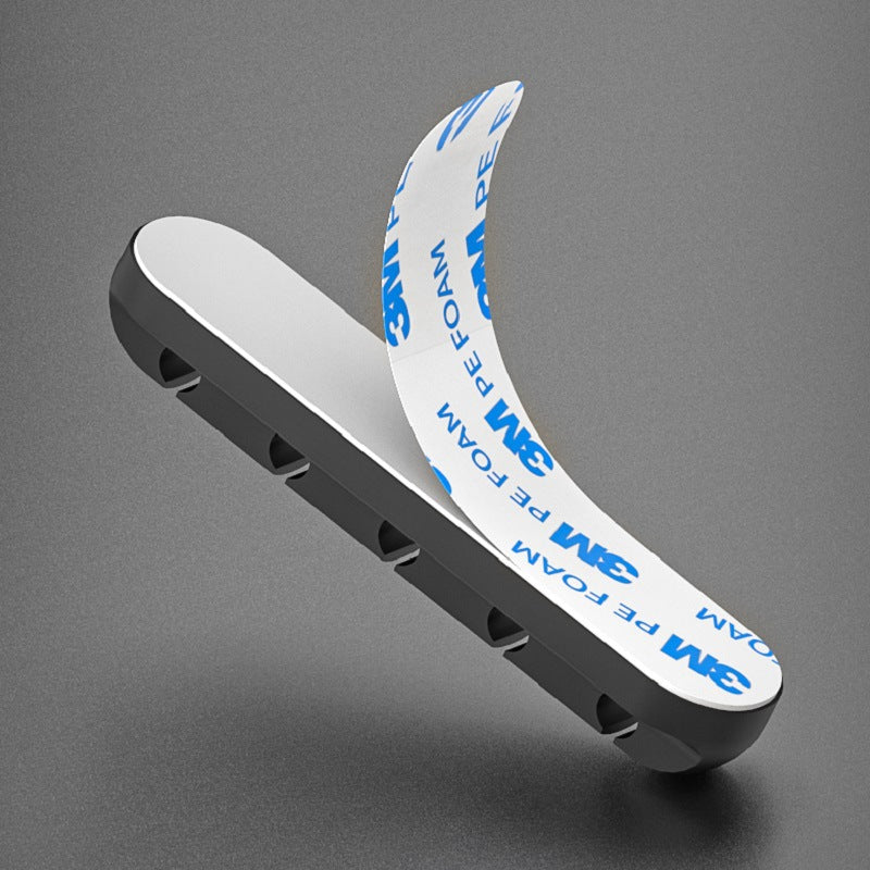 Simple data cable fixing organizer car desktop organizer mouse clip silicone cable - image 3