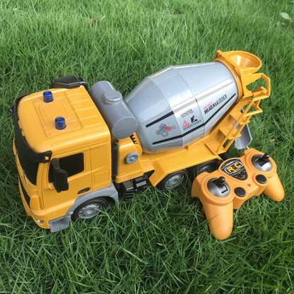 Motorcycle Amazon 2.4g Remote Control Engineering Concrete Mixer Truck Excavator Simulation Model Simulation Remote Control Car - image 3