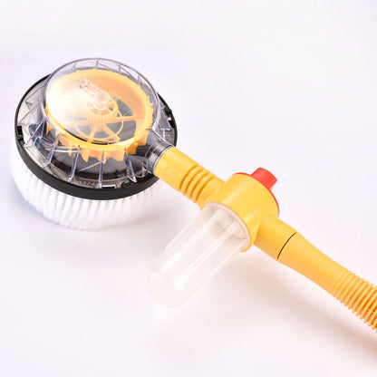 Car Washing Water Brush Chenille Automatic Rotating Car Washing Mop Household Portable Long Handle Telescopic Car Washing Brush - image 3