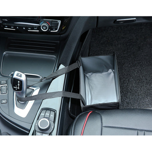 Car Trash Can Storage Net Pocket Hanging Garbage Basket Rear Seat Storage Box Waterproof Trash Can Storage Storage Box - image 2