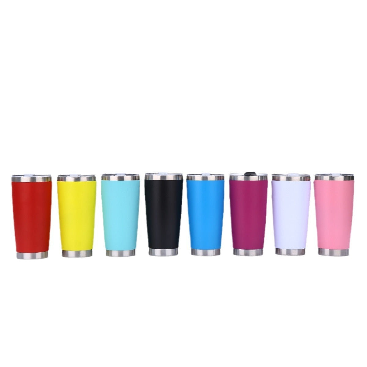 Southeast Asia Cross-Border 20oz Car Cup Double-Layer Vacuum Insulated Cup with Spray-Coated Finish for Car Use, Cold-Keeping Beer Cup, Available in Multiple Colors - image 5