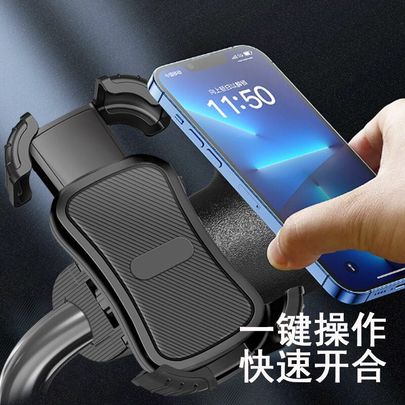Bicycle mobile phone bracket electric car motorcycle bicycle navigation rotary car lazy mixed batch mobile phone bracket - image 3