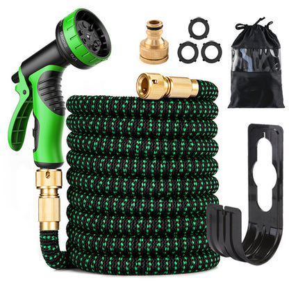 Wholesale 3X Extendable Hose Garden High-Pressure Water Gun Garden Car Wash Black and Green Dual-Color Cross-Border Car Wash Machine - image 3