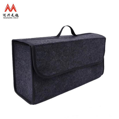 Cross-border car trunk felt storage bag car storage bag foldable storage box sundries finishing box - image 1