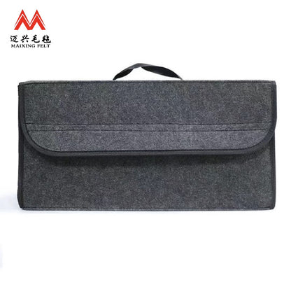Cross-border car trunk felt storage bag car storage bag foldable storage box sundries finishing box - image 2