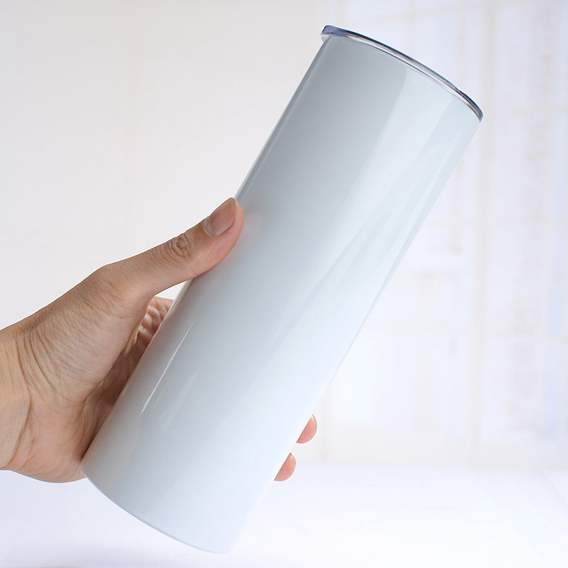20oz stainless steel cup sublimation straight Cup double straight tube insulation sippy cup transfer coating 30Oz Car Cup - image 2