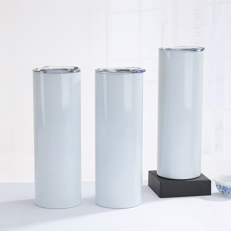 20oz stainless steel cup sublimation straight Cup double straight tube insulation sippy cup transfer coating 30Oz Car Cup - image 3