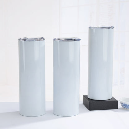 20oz stainless steel cup sublimation straight Cup double straight tube insulation sippy cup transfer coating 30Oz Car Cup - image 3