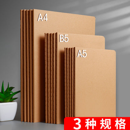 b5 notebook wholesale student exercise book Kraft paper car line notebook exercise book factory spot wholesale - image 2