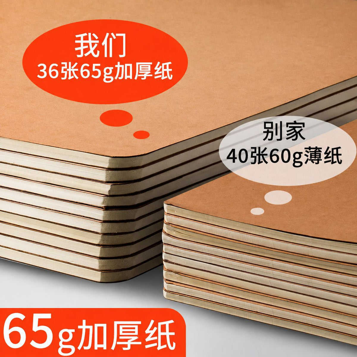 b5 notebook wholesale student exercise book Kraft paper car line notebook exercise book factory spot wholesale - image 3